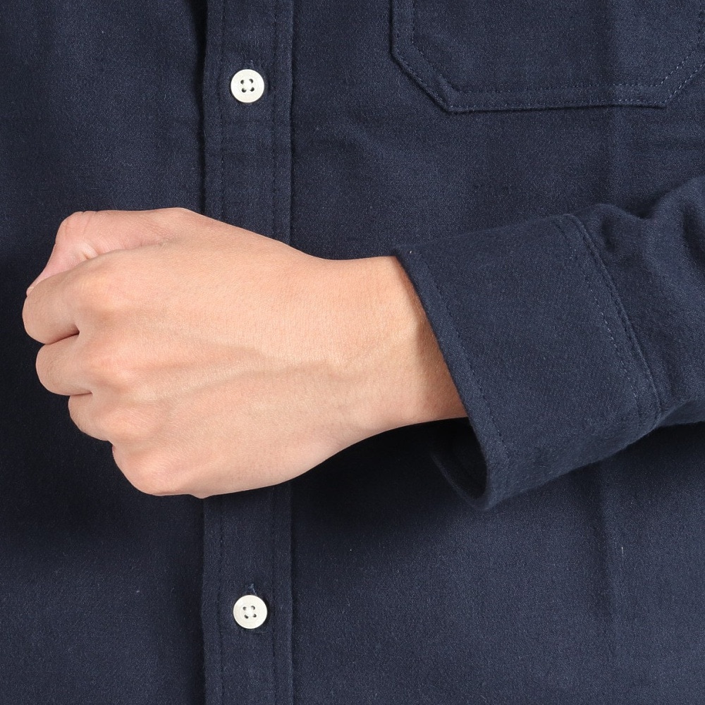 エルケクス（ELKEX）（メンズ）長袖フランネルシャツ EKM3FA0017 NVY