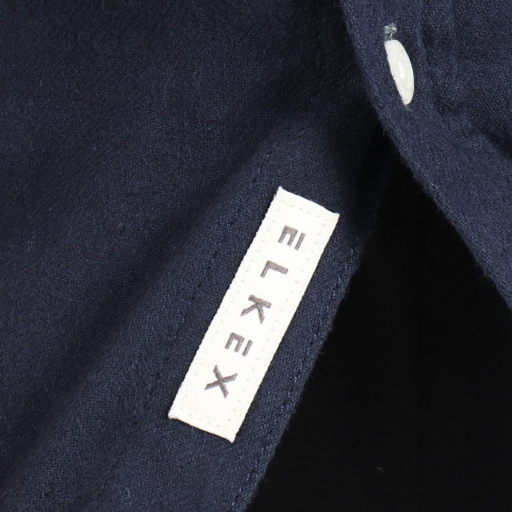 エルケクス（ELKEX）（メンズ）長袖フランネルシャツ EKM3FA0017 NVY