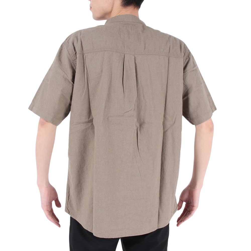 エルケクス（ELKEX）（メンズ）半袖Tシャツ メンズ CTN LNN STAND EKM3S10004 KHK
