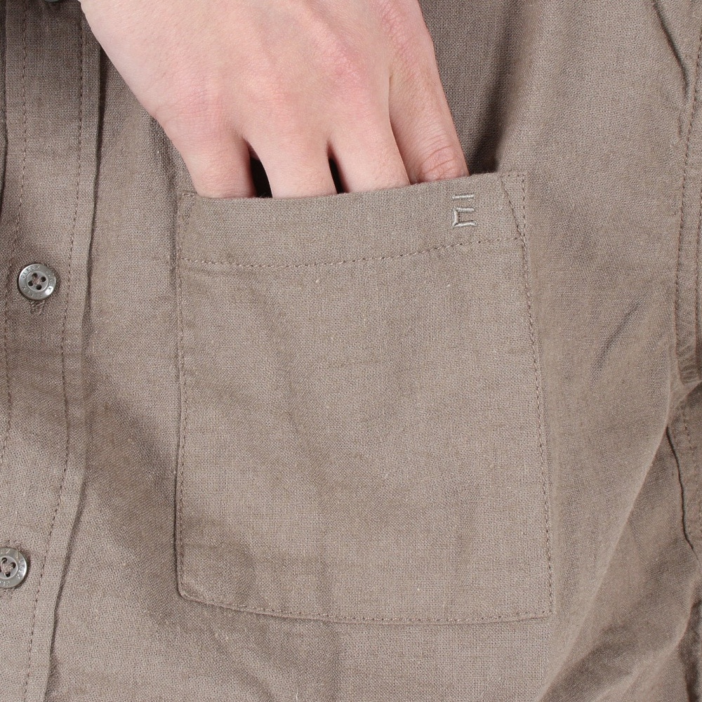 エルケクス（ELKEX）（メンズ）半袖Tシャツ メンズ CTN LNN STAND EKM3S10004 KHK