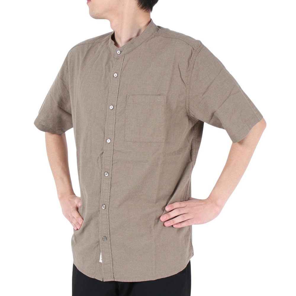 エルケクス（ELKEX）（メンズ）半袖Tシャツ メンズ CTN LNN STAND EKM3S10004 KHK