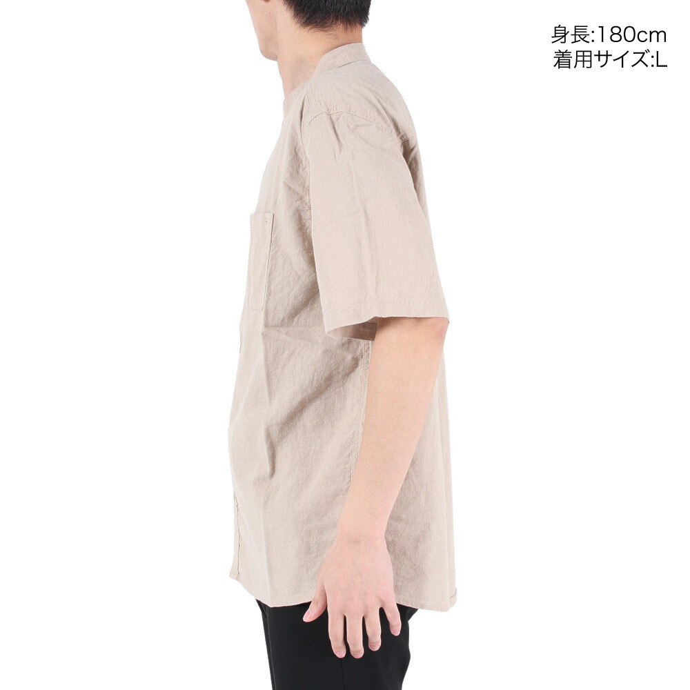 エルケクス（ELKEX）（メンズ）半袖Tシャツ メンズ CTN LNN STAND EKM3S10004 SBEG