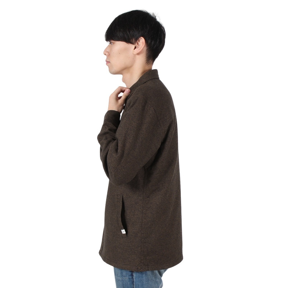 エルケクス（ELKEX）（メンズ）FLANNEL PADDING 長袖Tシャツ EKM4FA0013 BRN