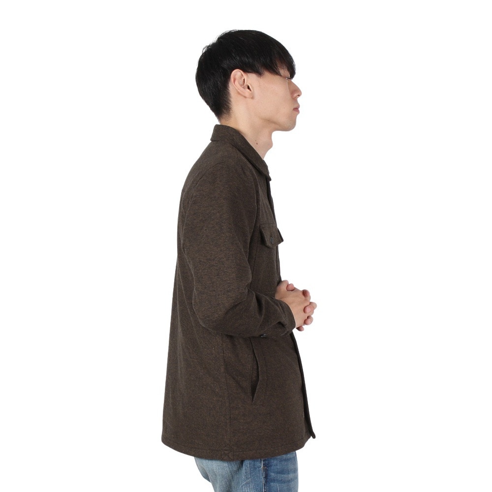 エルケクス（ELKEX）（メンズ）FLANNEL PADDING 長袖Tシャツ EKM4FA0013 BRN