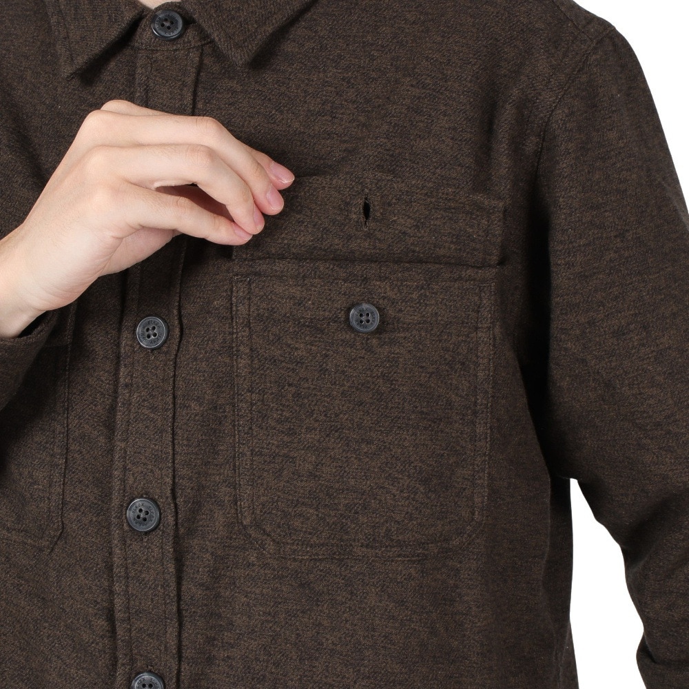 エルケクス（ELKEX）（メンズ）FLANNEL PADDING 長袖Tシャツ EKM4FA0013 BRN