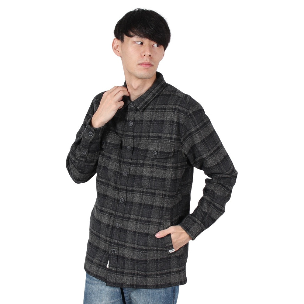エルケクス（ELKEX）（メンズ）FLANNEL PADDING 長袖Tシャツ EKM4FA0013 CGRY