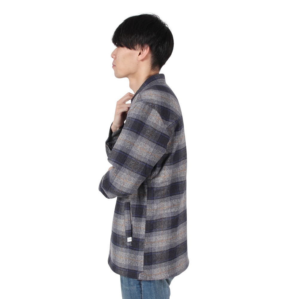 エルケクス（ELKEX）（メンズ）FLANNEL PADDING 長袖Tシャツ EKM4FA0013 NVY