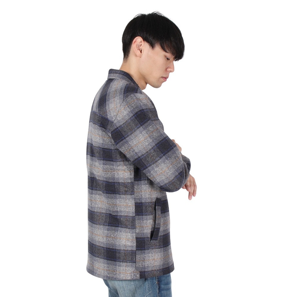 エルケクス（ELKEX）（メンズ）FLANNEL PADDING 長袖Tシャツ EKM4FA0013 NVY