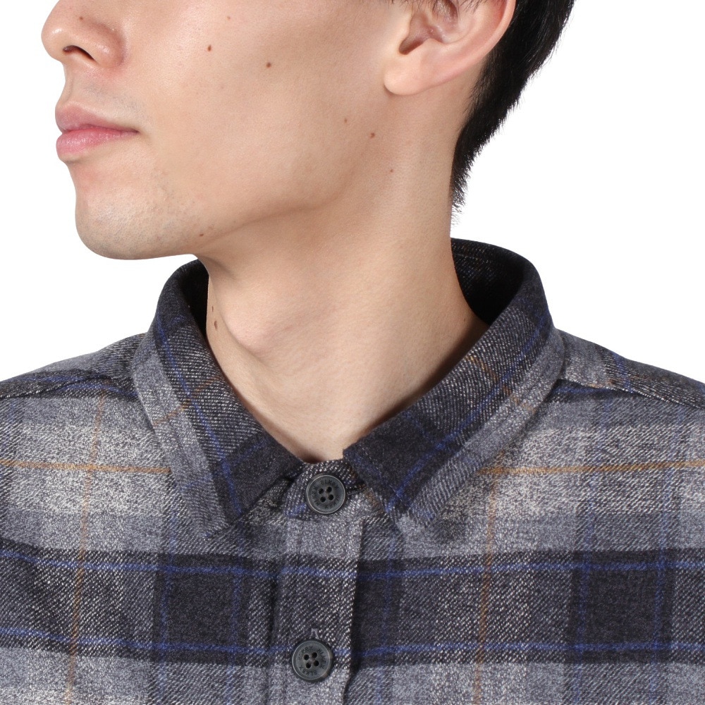 エルケクス（ELKEX）（メンズ）FLANNEL PADDING 長袖Tシャツ EKM4FA0013 NVY