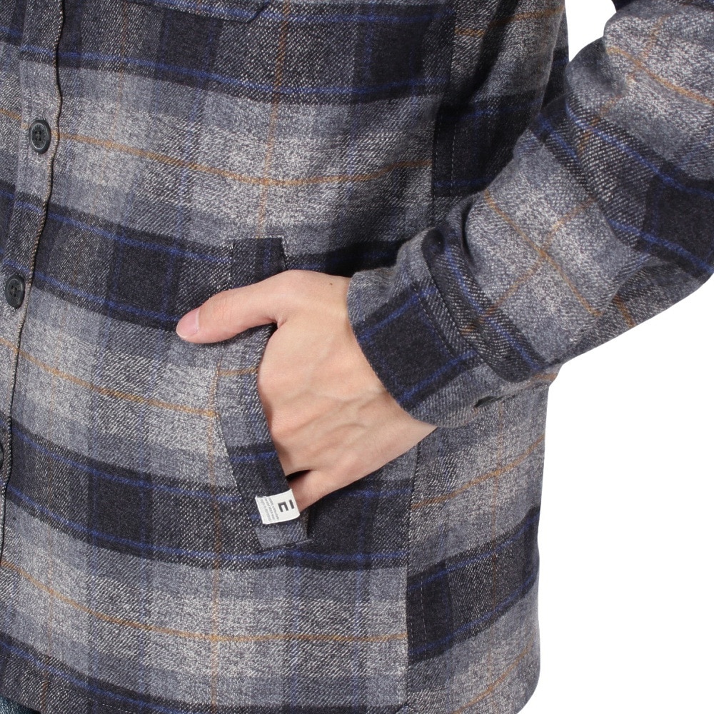 エルケクス（ELKEX）（メンズ）FLANNEL PADDING 長袖Tシャツ EKM4FA0013 NVY