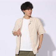 エルケクス（ELKEX）（メンズ）LINEN OPEN 半袖シャツ EKM4S10004 BEG