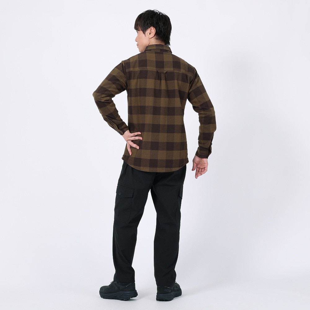 エルケクス（ELKEX）（メンズ）長袖 パディングシャツ EKM3FA0008 BRN