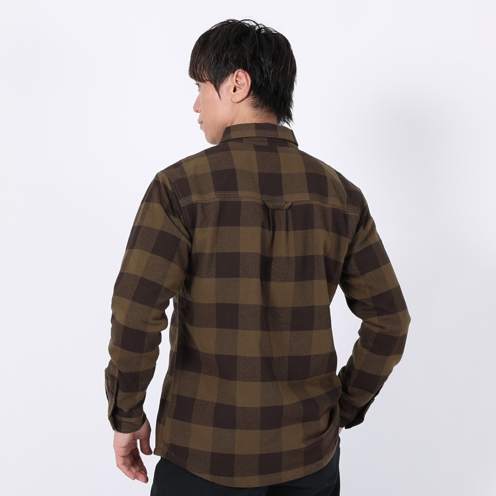 エルケクス（ELKEX）（メンズ）長袖 パディングシャツ EKM3FA0008 BRN