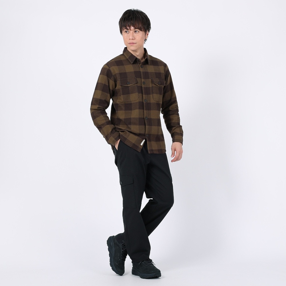 エルケクス（ELKEX）（メンズ）長袖 パディングシャツ EKM3FA0008 BRN