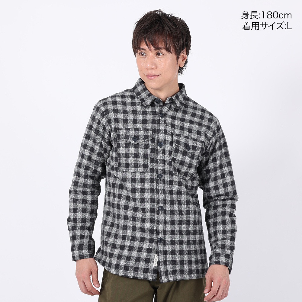エルケクス（ELKEX）（メンズ）長袖 パディングシャツ EKM3FA0008 NVXGY