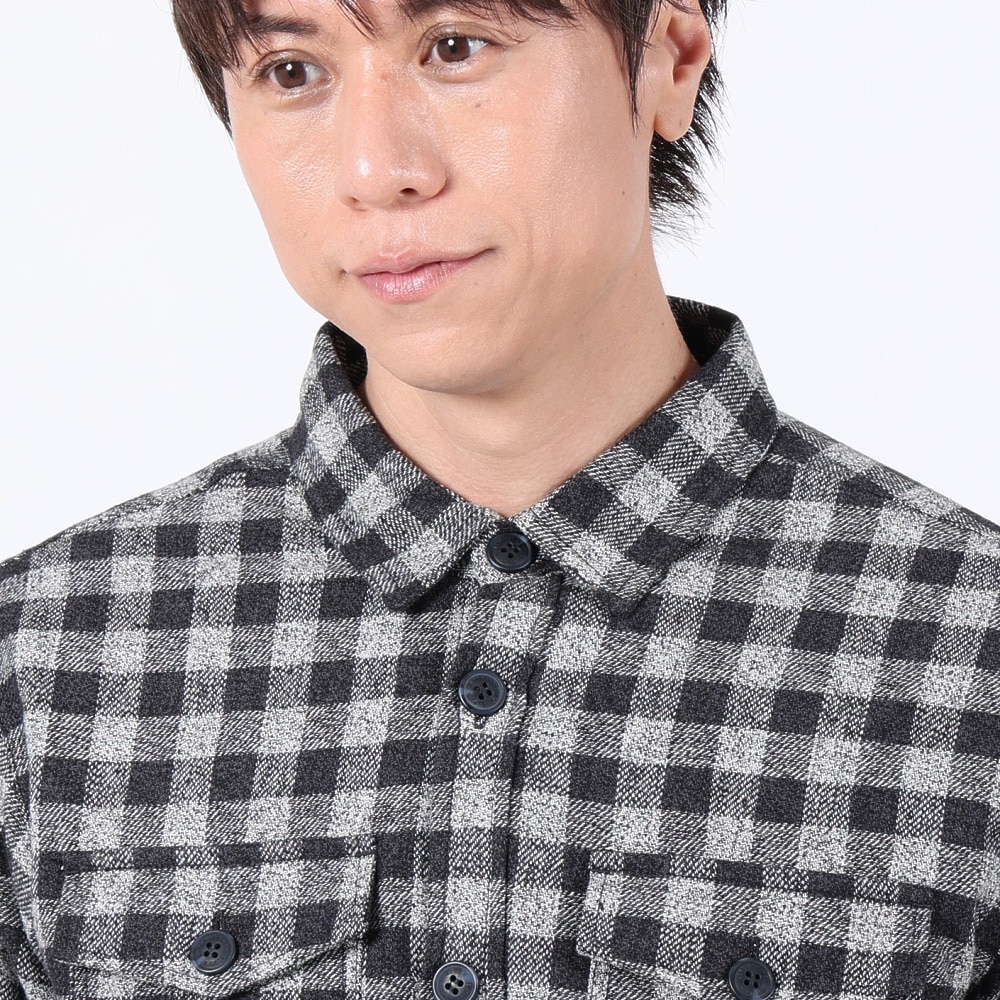 エルケクス（ELKEX）（メンズ）長袖 パディングシャツ EKM3FA0008 NVXGY