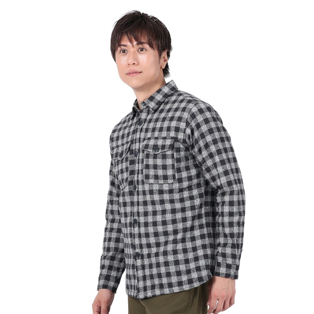 エルケクス（ELKEX）（メンズ）長袖 パディングシャツ EKM3FA0008 NVXGY