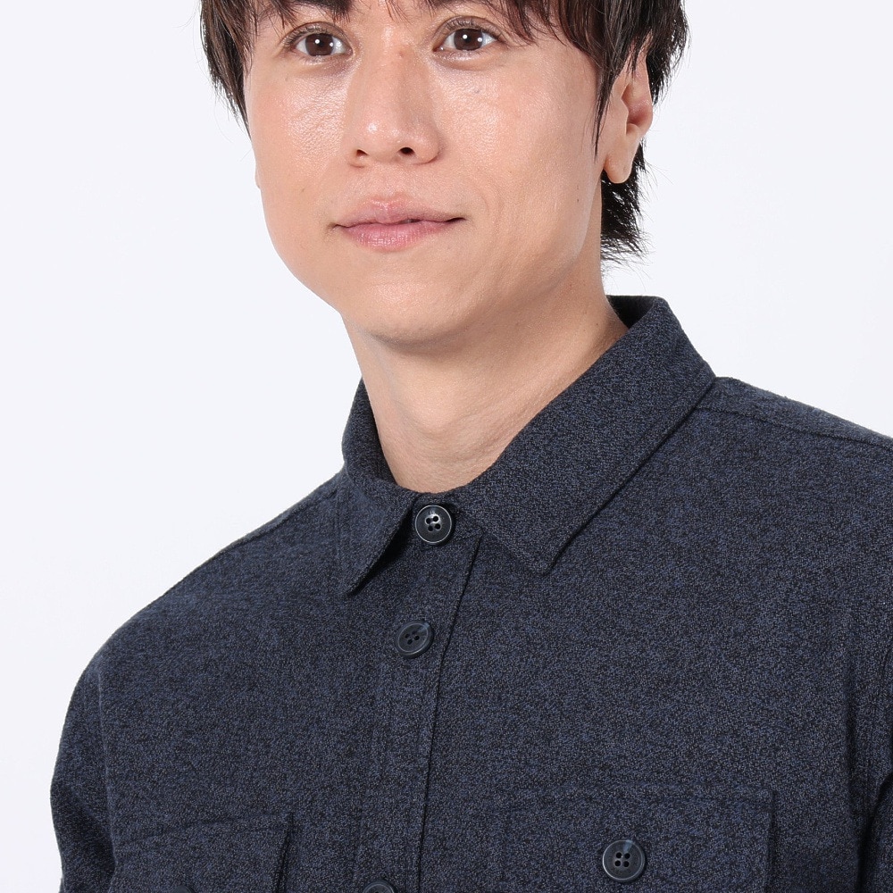 エルケクス（ELKEX）（メンズ）長袖 パディングシャツ EKM3FA0008 NVY