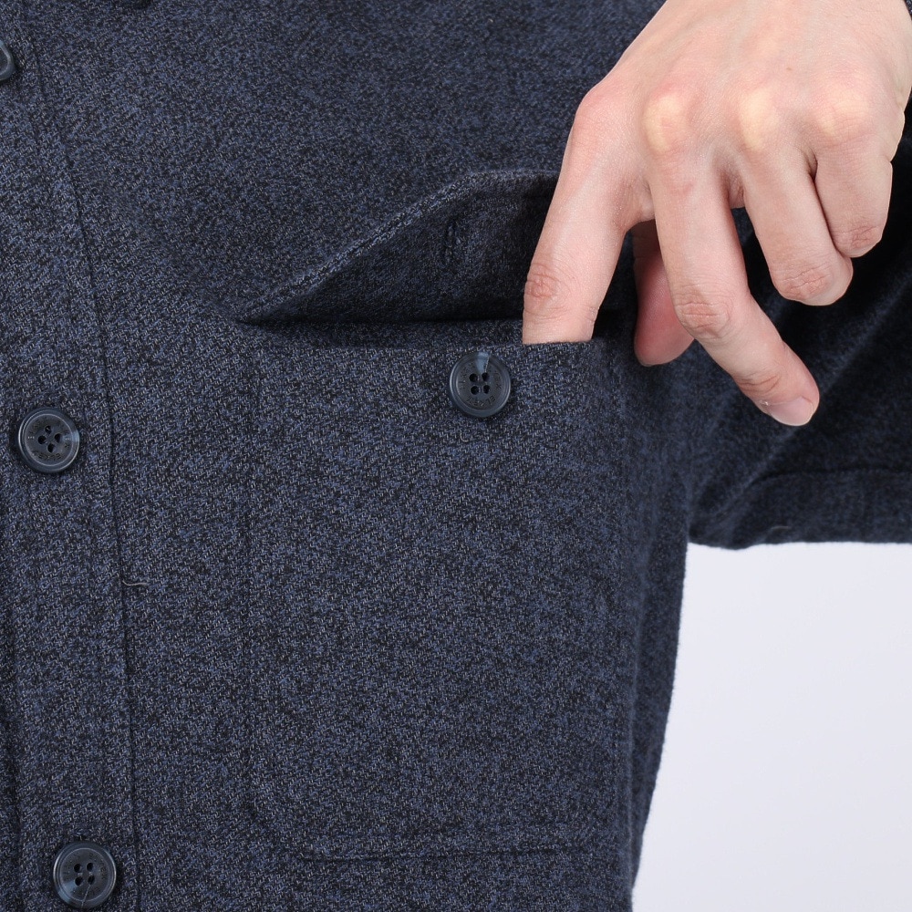 エルケクス（ELKEX）（メンズ）長袖 パディングシャツ EKM3FA0008 NVY