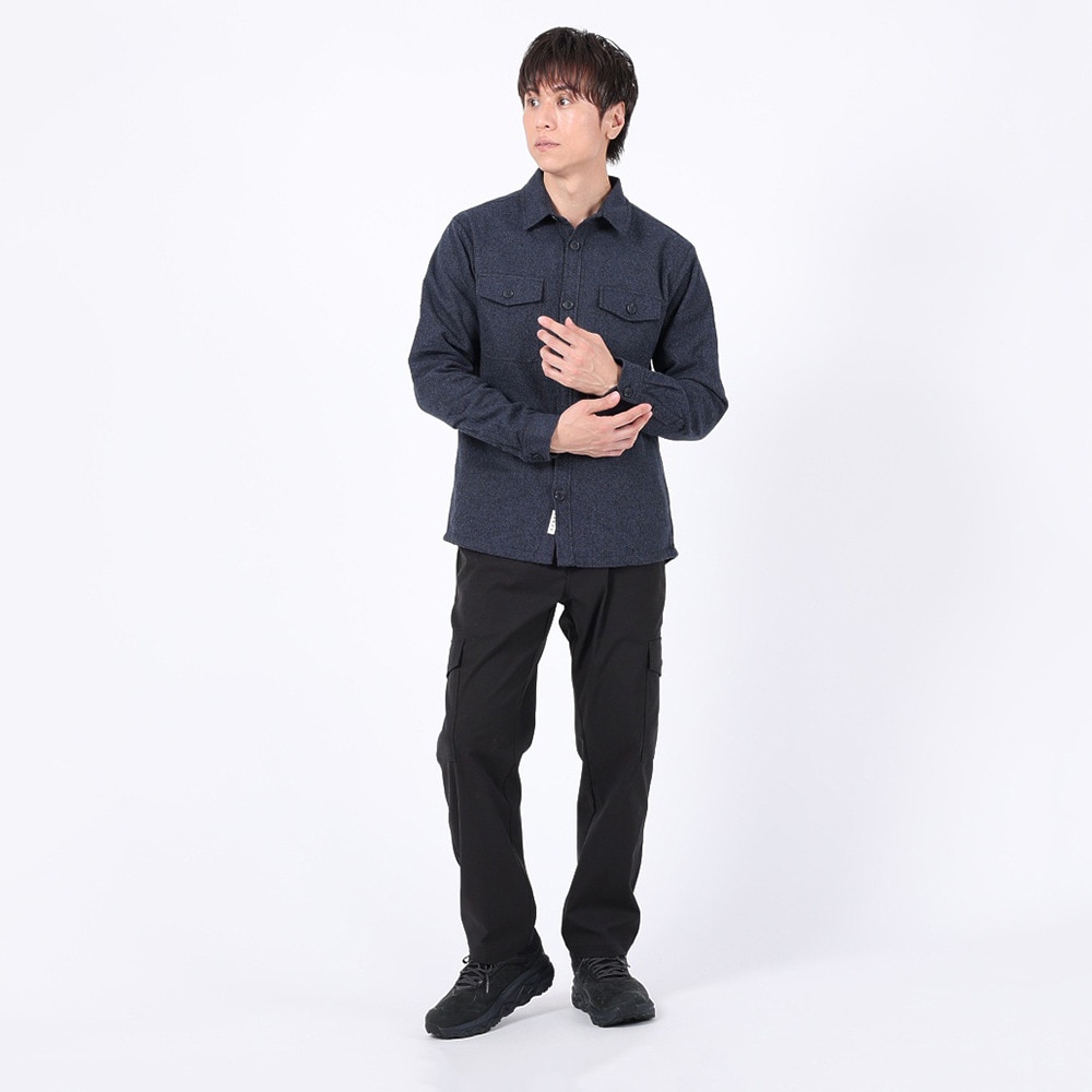 エルケクス（ELKEX）（メンズ）長袖 パディングシャツ EKM3FA0008 NVY