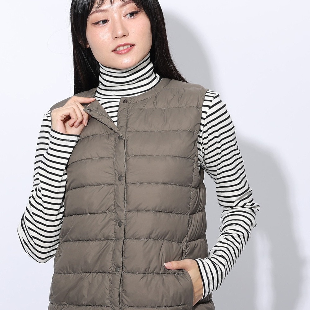 エルケクス（ELKEX）（レディース）LIGHT PADDING ベスト EKL4FA0025 MOK
