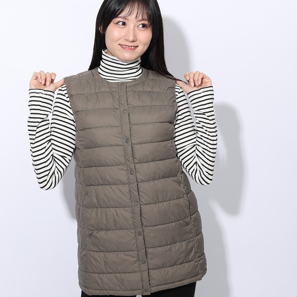 エルケクス（ELKEX）（レディース）LIGHT PADDING ベスト EKL4FA0025 MOK