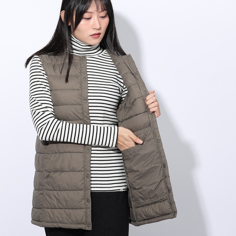 エルケクス（ELKEX）（レディース）LIGHT PADDING ベスト EKL4FA0025 MOK