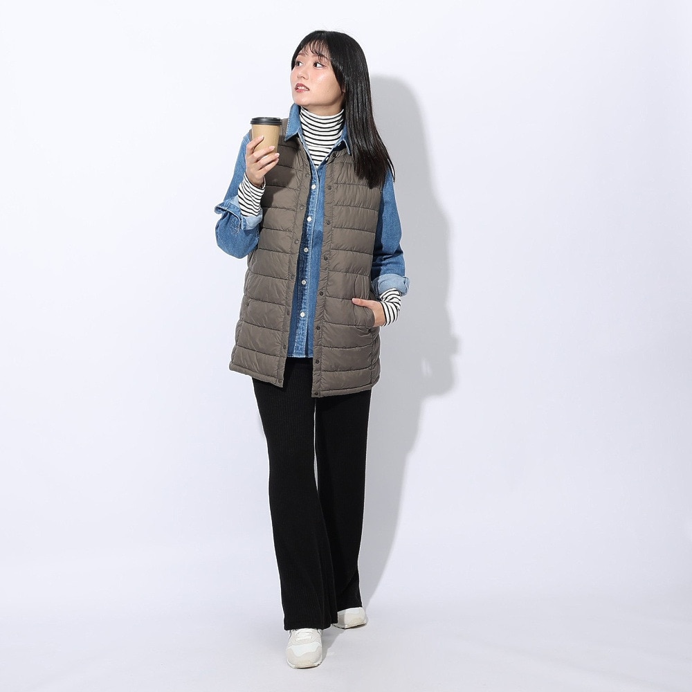 エルケクス（ELKEX）（レディース）LIGHT PADDING ベスト EKL4FA0025 MOK