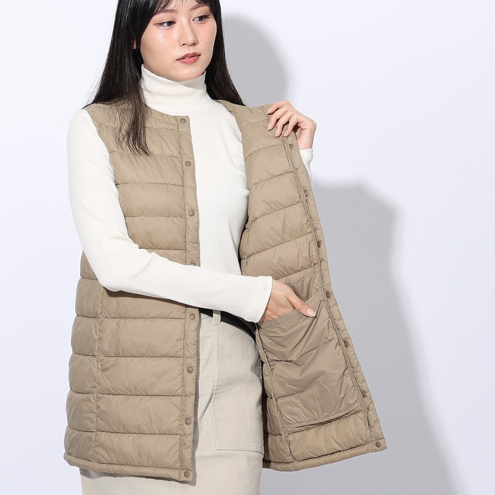 エルケクス（ELKEX）（レディース）LIGHT PADDING ベスト EKL4FA0025 SBEG