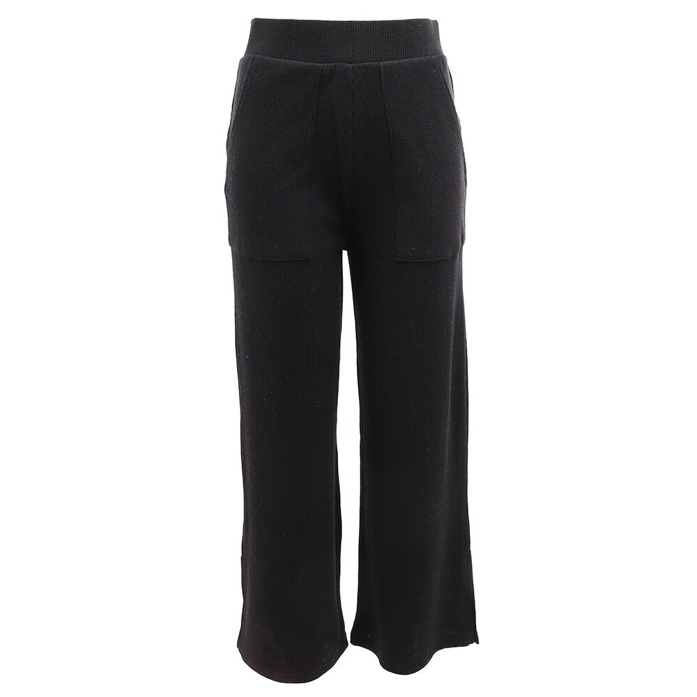  ワッフルワイドパンツ 872PA0HT3166 BLK