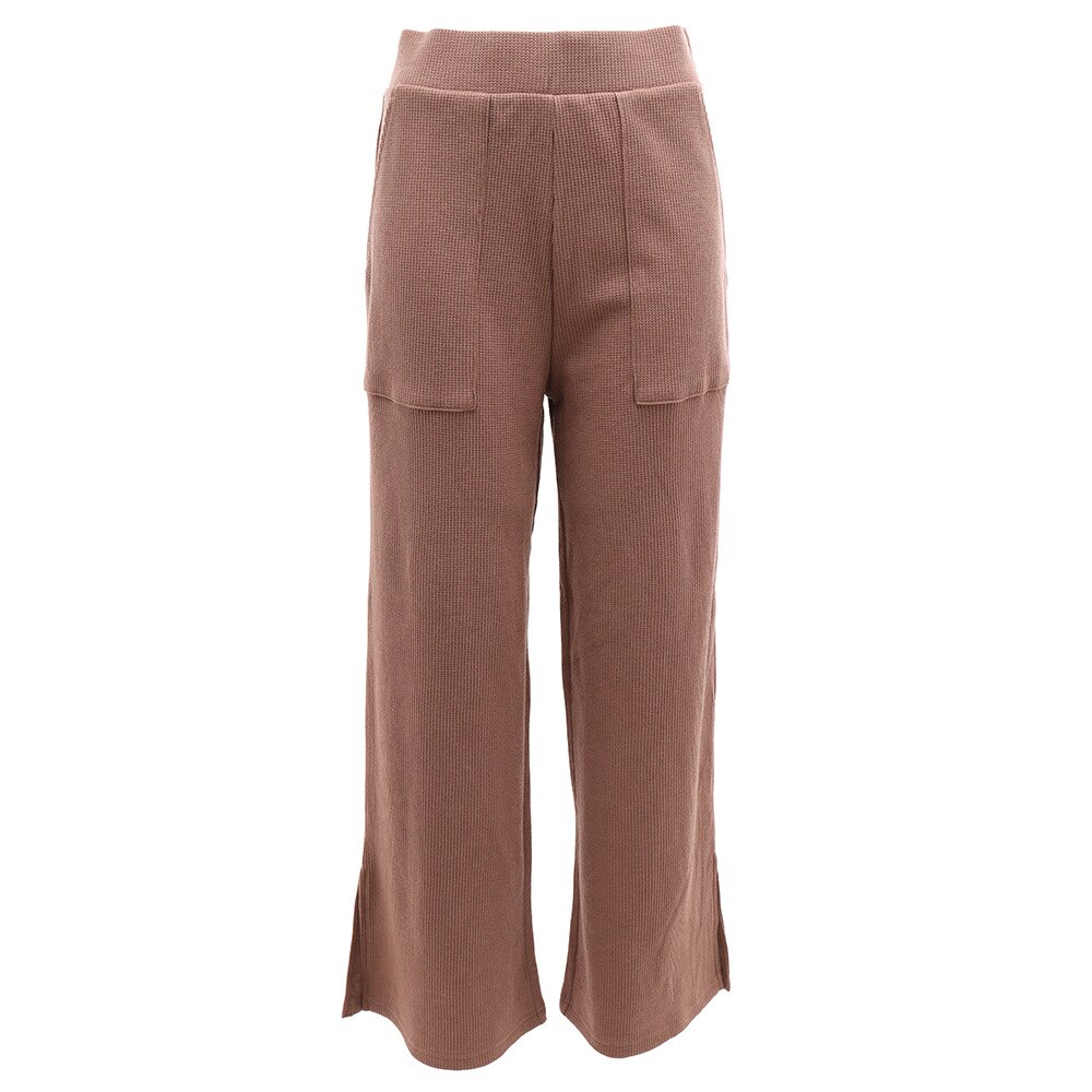  ワッフルワイドパンツ 872PA0HT3166 BRN