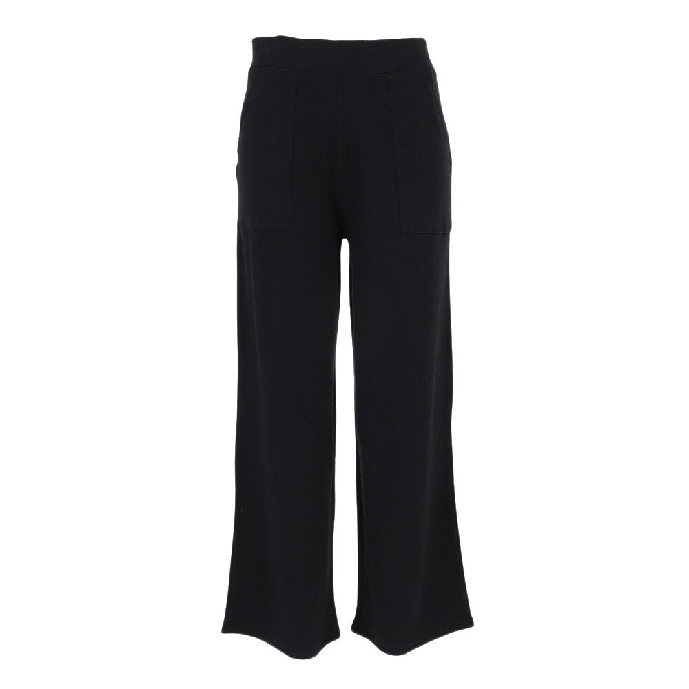  裏毛ワイドパンツ 872PA1CD6355BLK