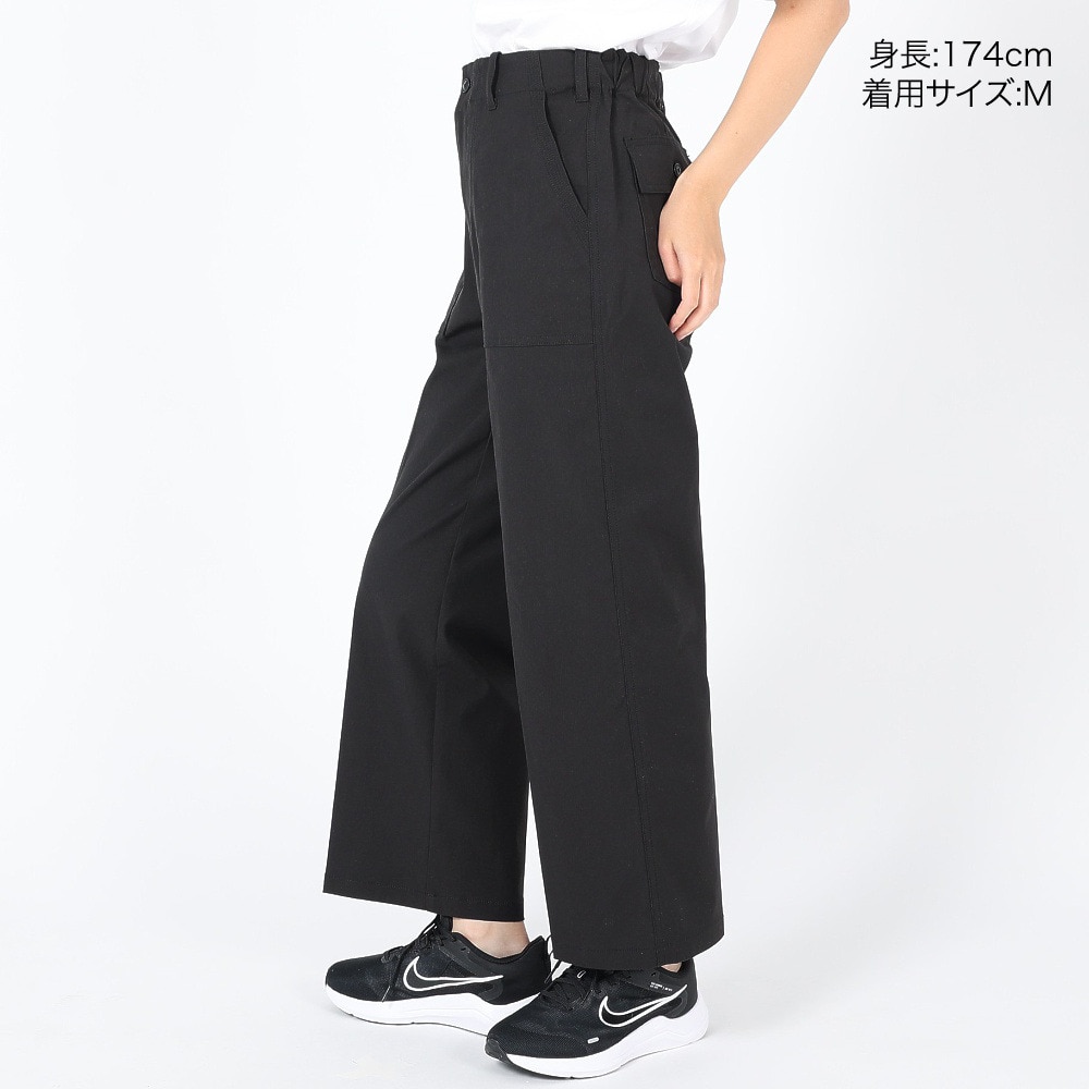 エルケクス（ELKEX）（レディース）BAKER ワイドパンツ EKL3FA0016 BLK