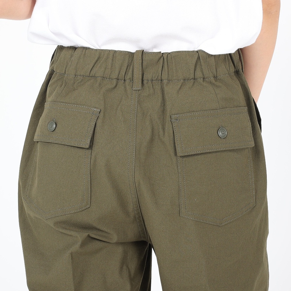 エルケクス（ELKEX）（レディース）ベイカーワイドパンツ EKL3FA0016 OLIVE