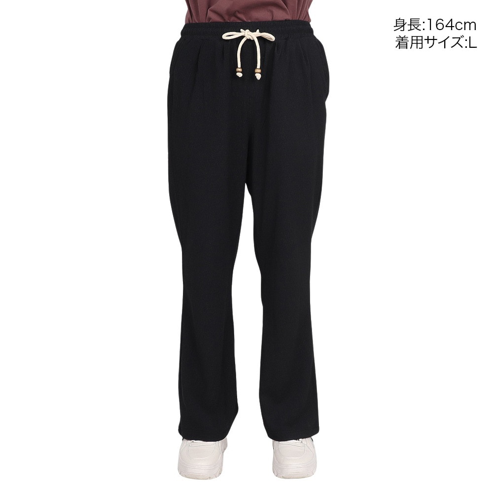 エルケクス（ELKEX）（レディース）リラックス ワイドパンツ EKL5S10045 BLK