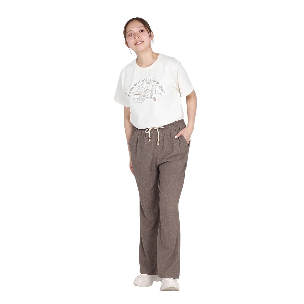 エルケクス（ELKEX）（レディース）リラックス ワイドパンツ EKL5S10045 MOK