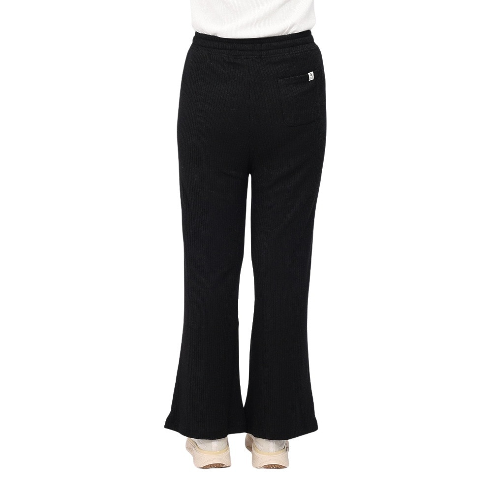 エルケクス（ELKEX）（レディース）リブ ワイドパンツ EKL4FA0021 BLK