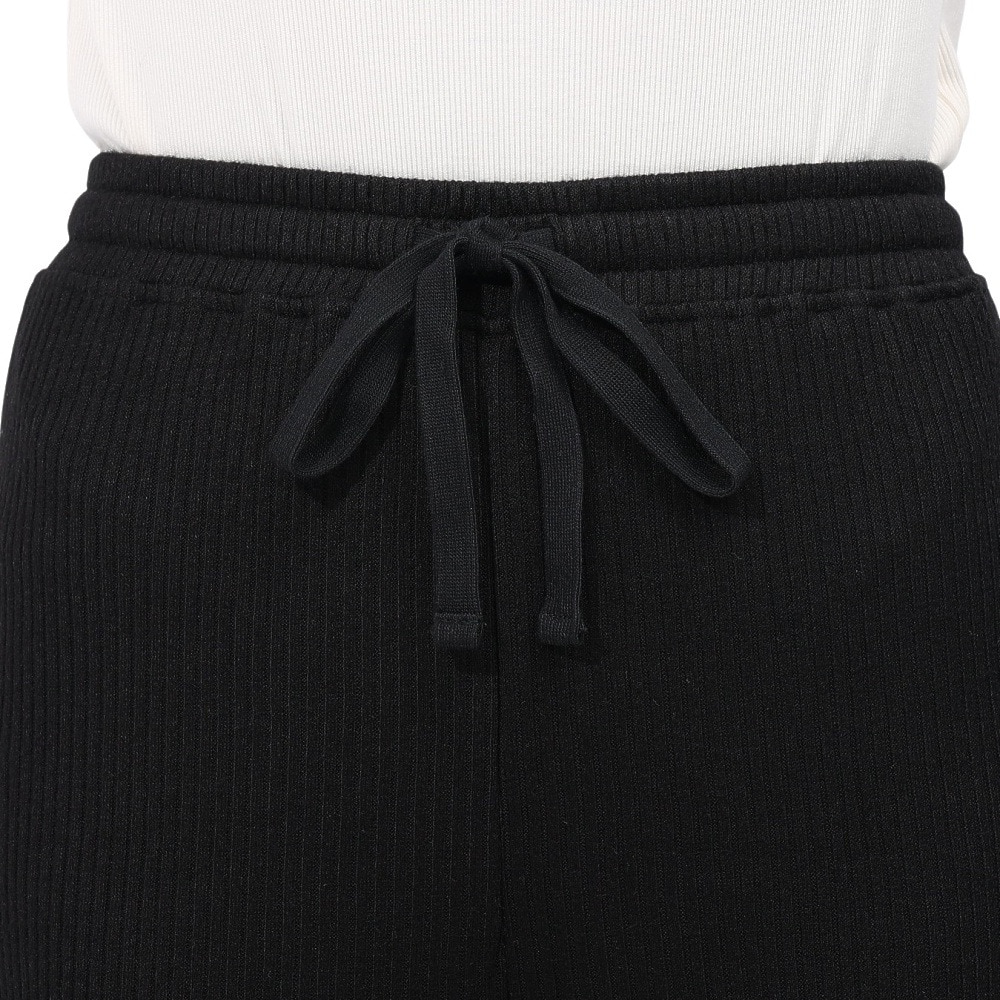 エルケクス（ELKEX）（レディース）リブ ワイドパンツ EKL4FA0021 BLK
