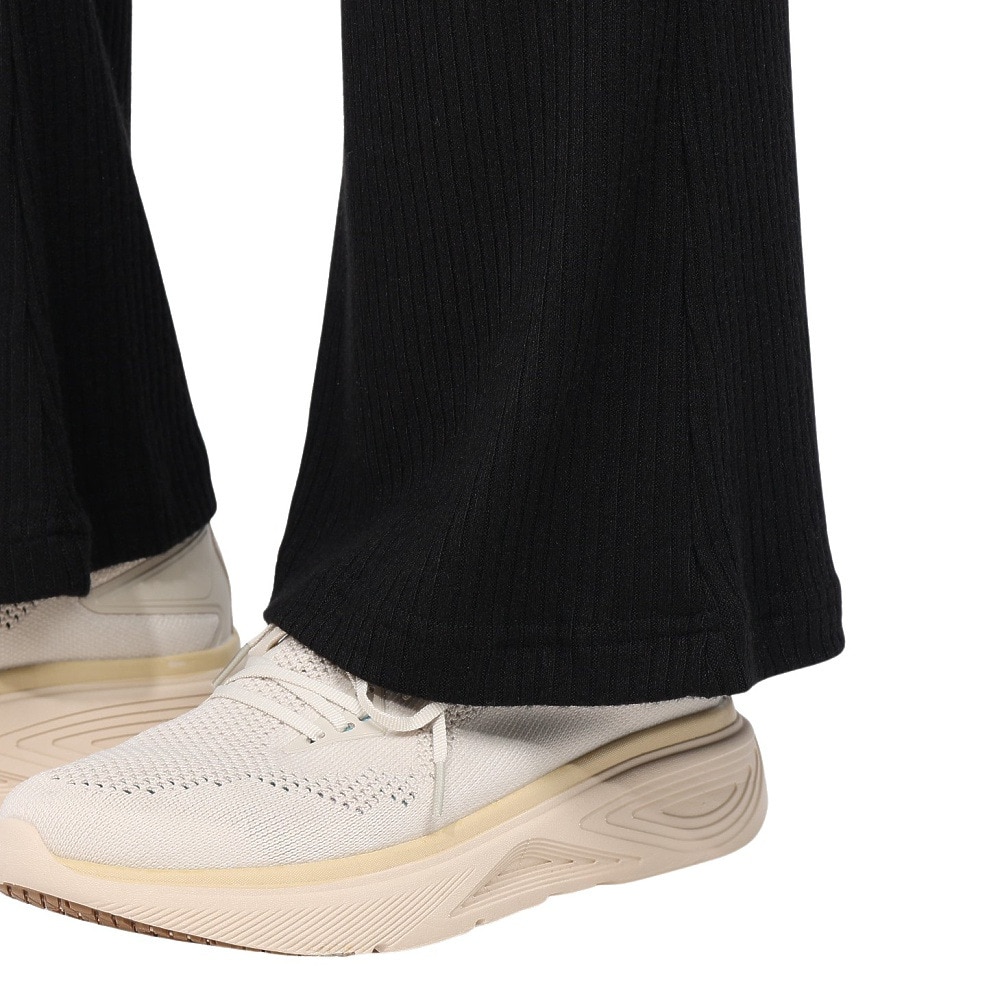 エルケクス（ELKEX）（レディース）リブ ワイドパンツ EKL4FA0021 BLK