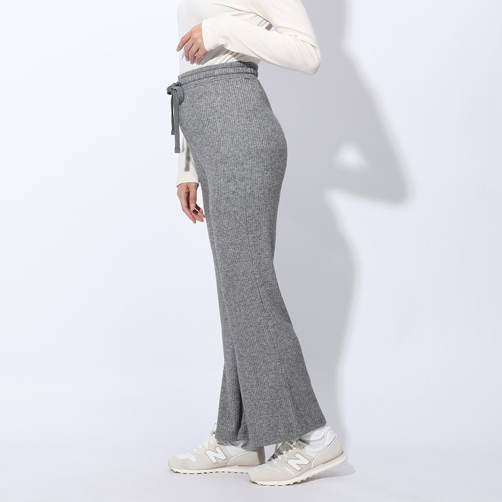 エルケクス（ELKEX）（レディース）リブ ワイドパンツ EKL4FA0021 CGRY