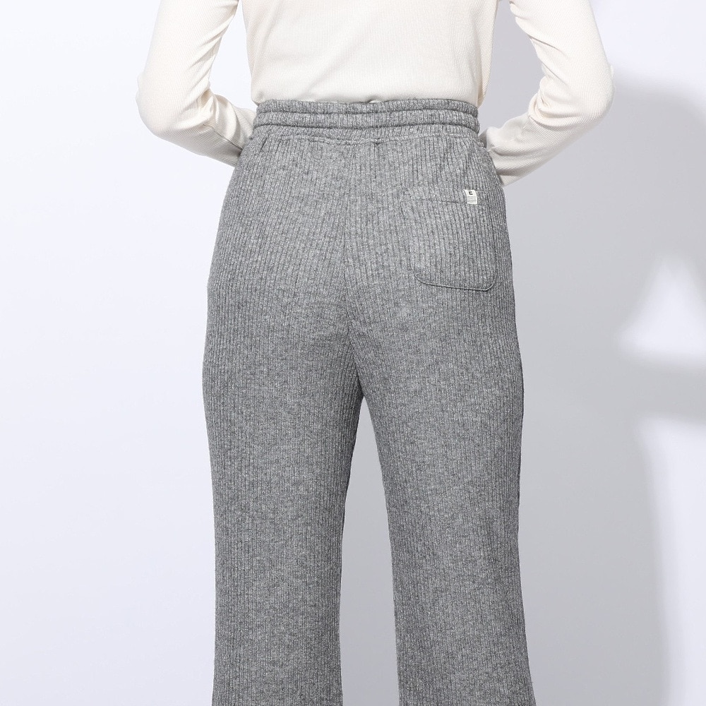 エルケクス（ELKEX）（レディース）リブ ワイドパンツ EKL4FA0021 CGRY