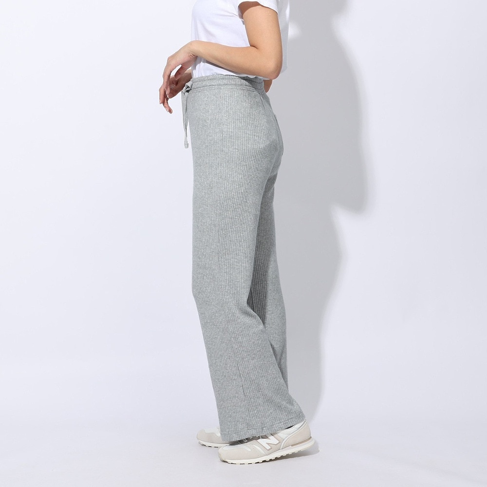 エルケクス（ELKEX）（レディース）リブ ワイドパンツ EKL4FA0021 MGRY