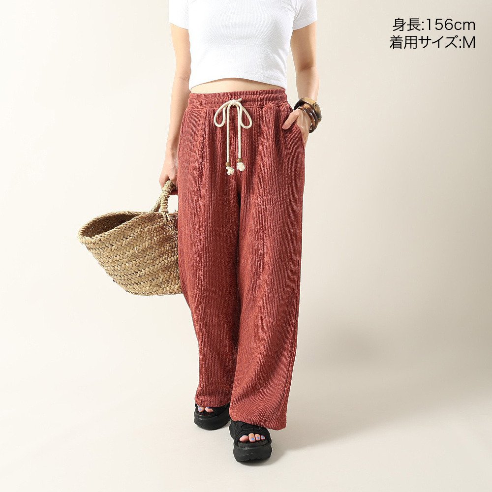 エルケクス（ELKEX）（レディース）リラックス ワイド パンツ