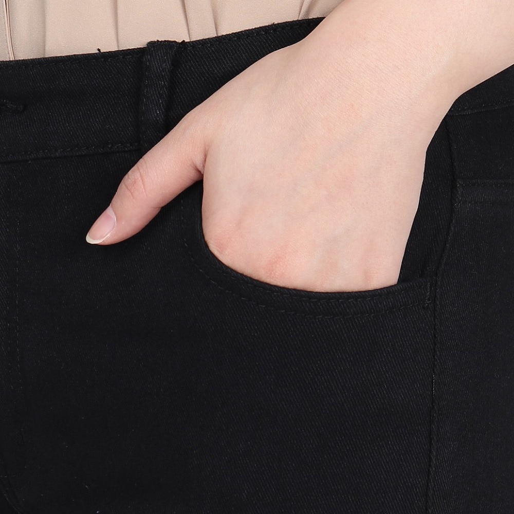 エルケクス（ELKEX）（レディース）ストレッチデニム パンツ EKL5SP0046 BLK