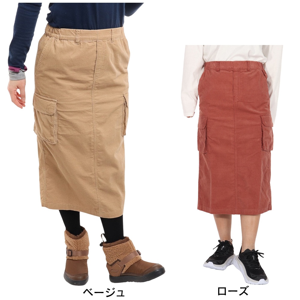 エルケクス（ELKEX）（レディース）コーデュロイスカート EKL1FA3072 BEG