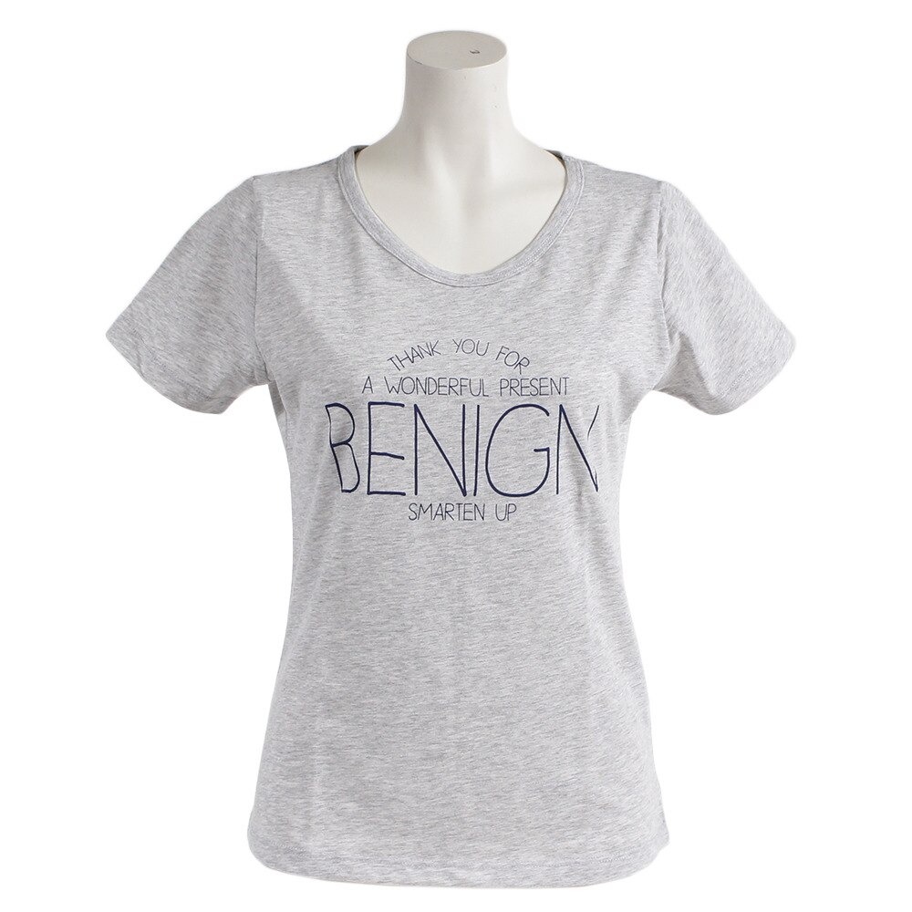  Tシャツ レディース 半袖 BENIGN ロゴプリント 872Q8CD2051MGRY オンライン価格