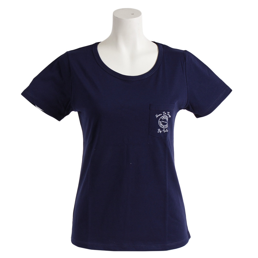  Tシャツ レディース 半袖 ポケットロゴプリント 872Q8CD2056NVY オンライン価格