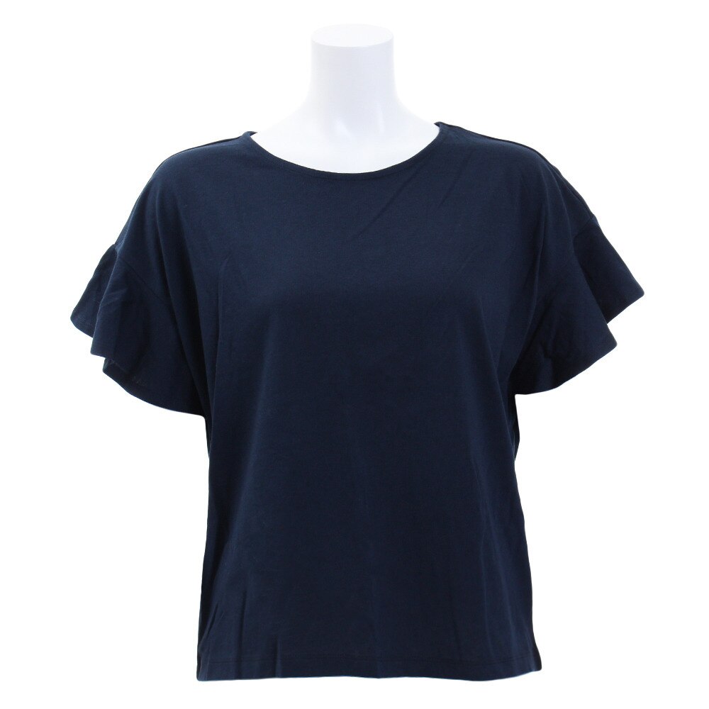  【多少の傷汚れありの為大奉仕】Tシャツ 半袖 袖フリルカットソー 872PA9CD6373NVY オンライン価格
