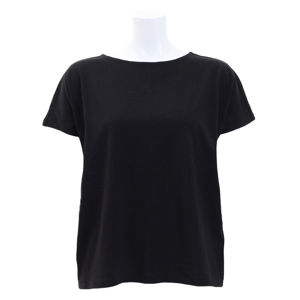  【多少の傷汚れありの為大奉仕】Tシャツ 半袖 ドレープクルーネック 872PA9CD6374BLK オンライン価格