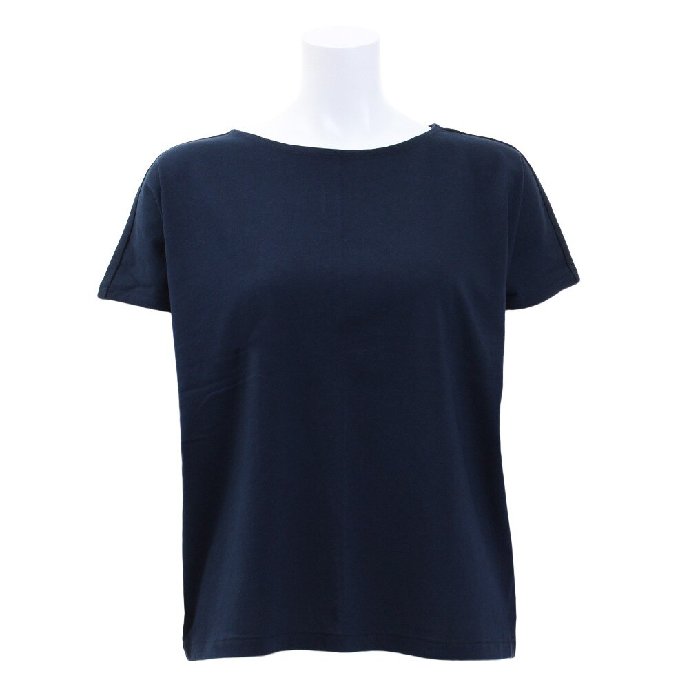  【多少の傷汚れありの為大奉仕】Tシャツ 半袖 ドレープクルーネック 872PA9CD6374NVY オンライン価格